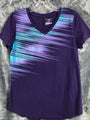 Tel Gear Womans Shirt Purple Teal Top Women’s Size Small T Shirt