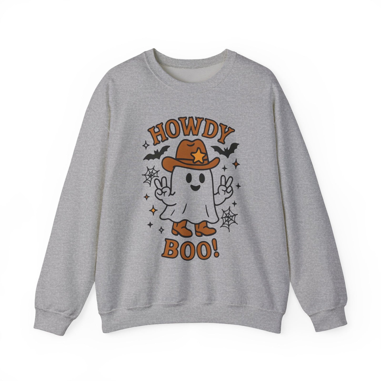 Womens Halloween Sweatshirt Howdy Boo Shirt Cute Western Fall Cozy Graphic Top