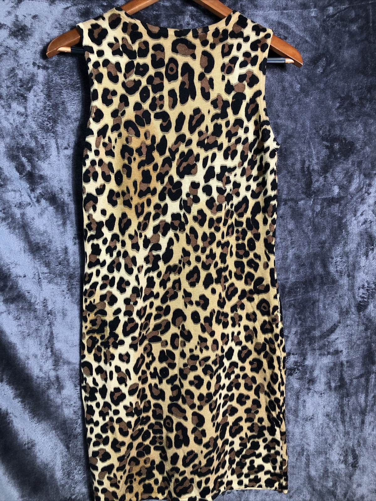 Calvin Klein Woman's Dress Leopard Sleeveless Size Medium