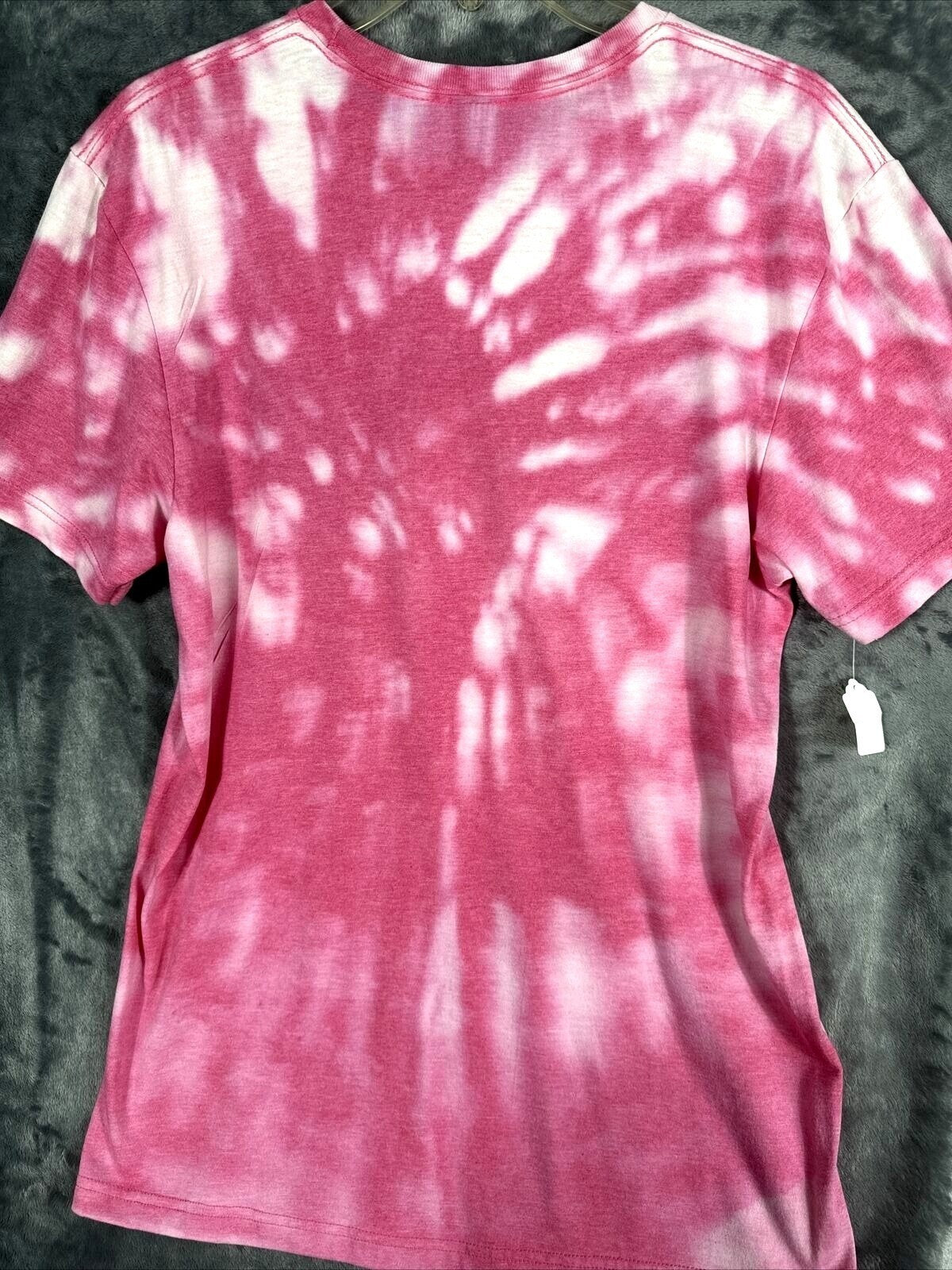 Gildan Women’s TShirt Peace Love And Coffee Shirt Pink Hippie Vibes Medium Top