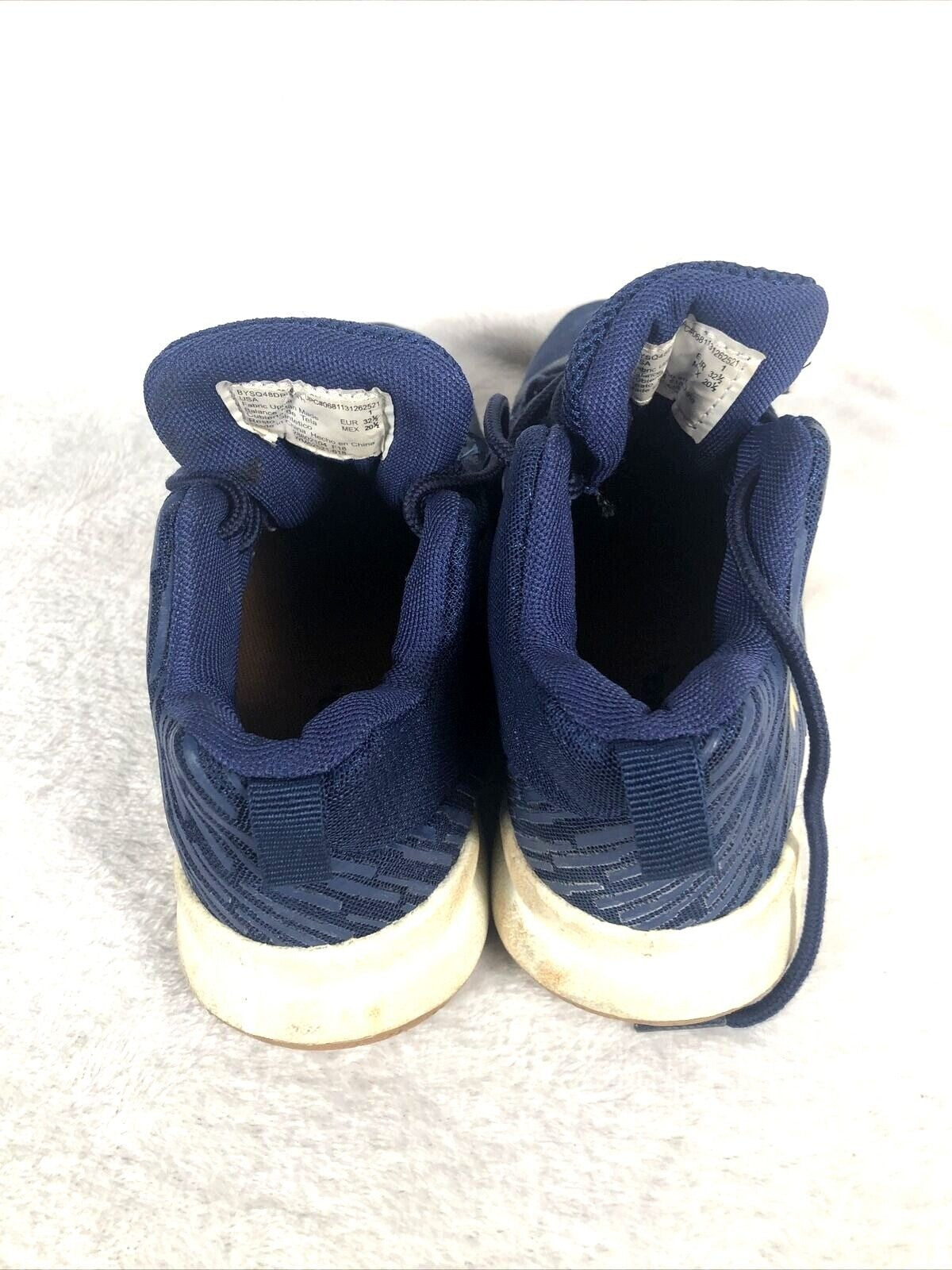 Shaq Boys Shoes  Youth Sneakers Navy Blue Basketball Shoes Size 1