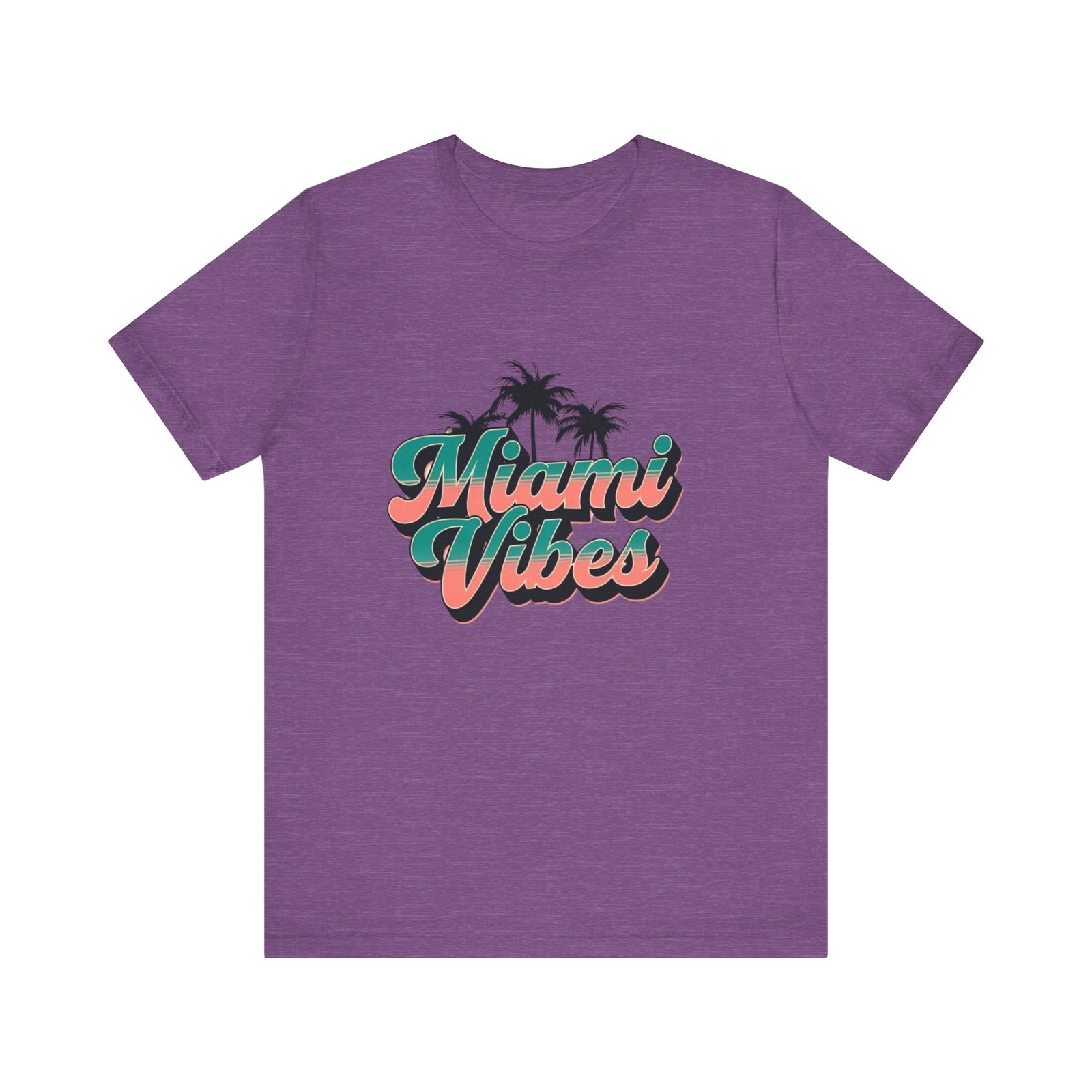 Womans T Shirt Miami Vibes Summer Fun Beach Tropical Getaways Vacation Apparel