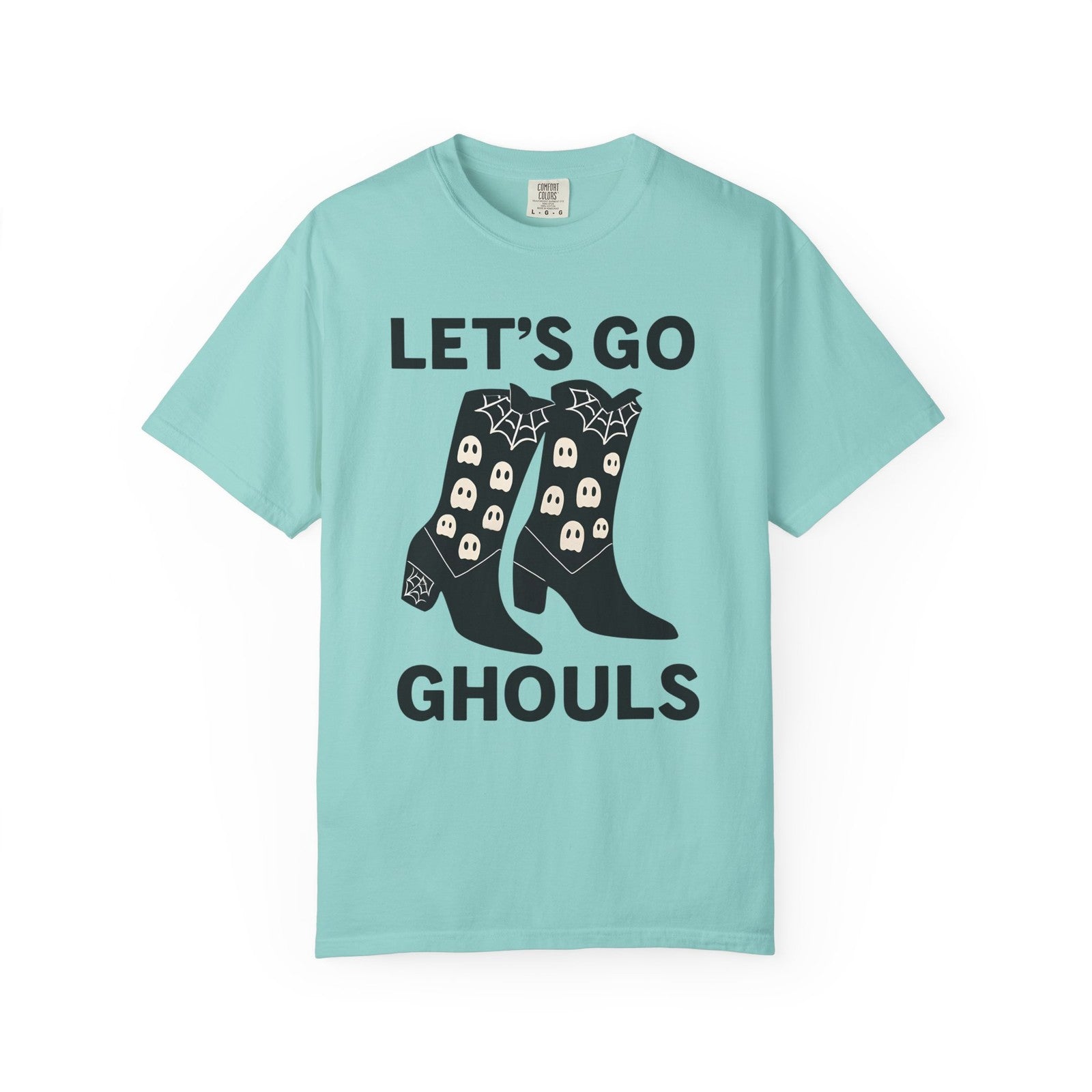 Comfort Colors Womens T Shirt Lets Go Ghouls Shirt Spooky Tee Halloween Top