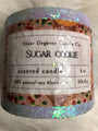 Sheer Elegance Sugar Cookie Scented Candle 8 Oz Iridescent Glitter Soy Wax For H