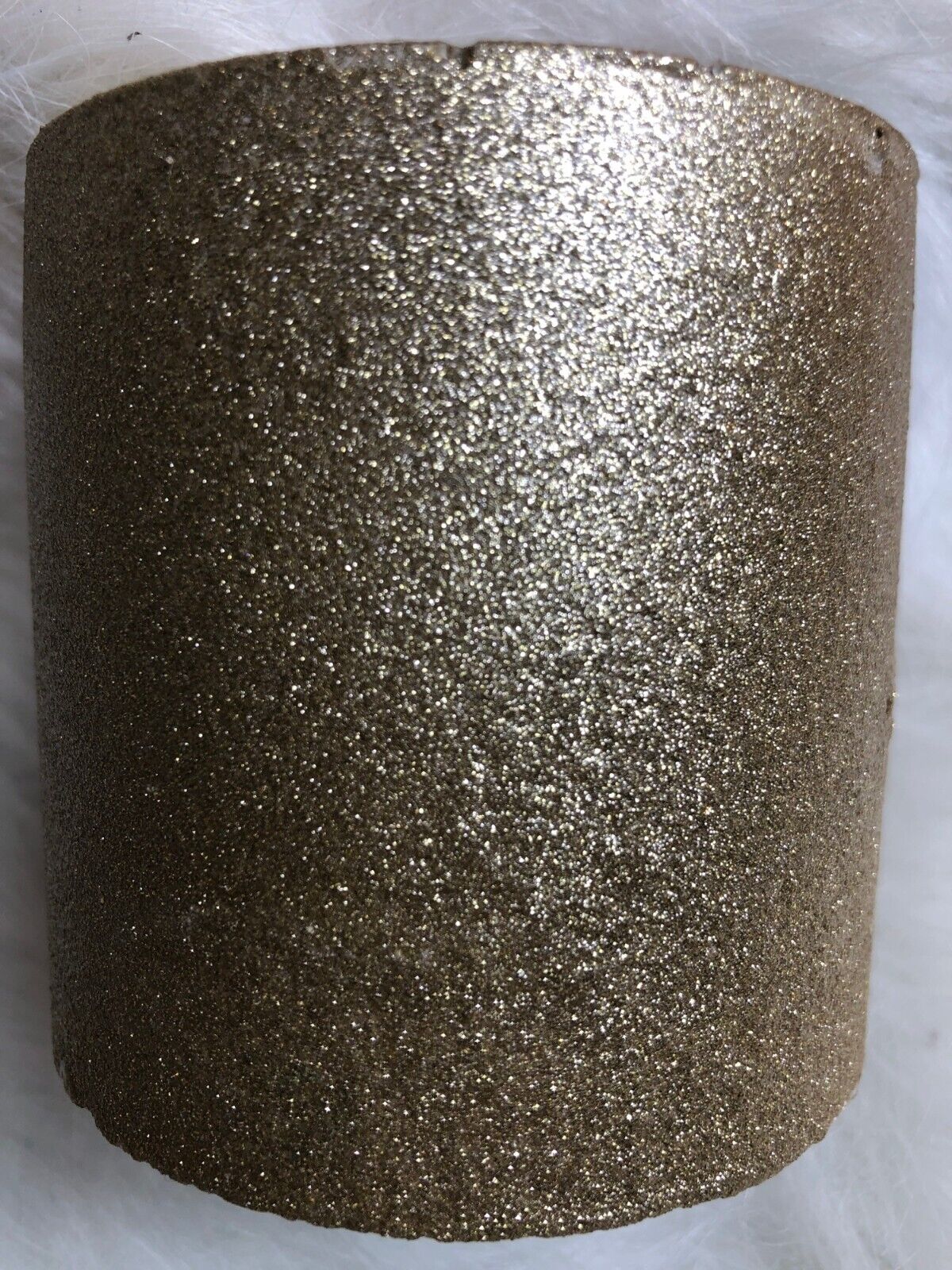 Sheer Elegance Candle Co. Toasted Pumpkin Spice Scented Candle Gold Glitter 8 Oz