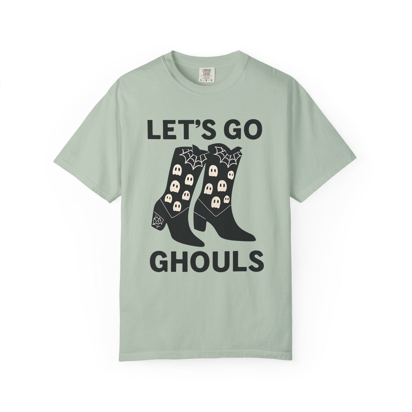 Comfort Colors Womens T Shirt Lets Go Ghouls Shirt Spooky Tee Halloween Top