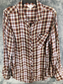 Terra Sky Woman’s Shirt  Button Down Long Sleeve Adult Size 1X