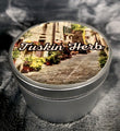 Candle Coconut Soy Blend Tuscan Herb 8 Ounce Tin Hand Poured 