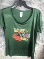 Women’s T-Shirt Natures Child Green Biker Shirt Size Large