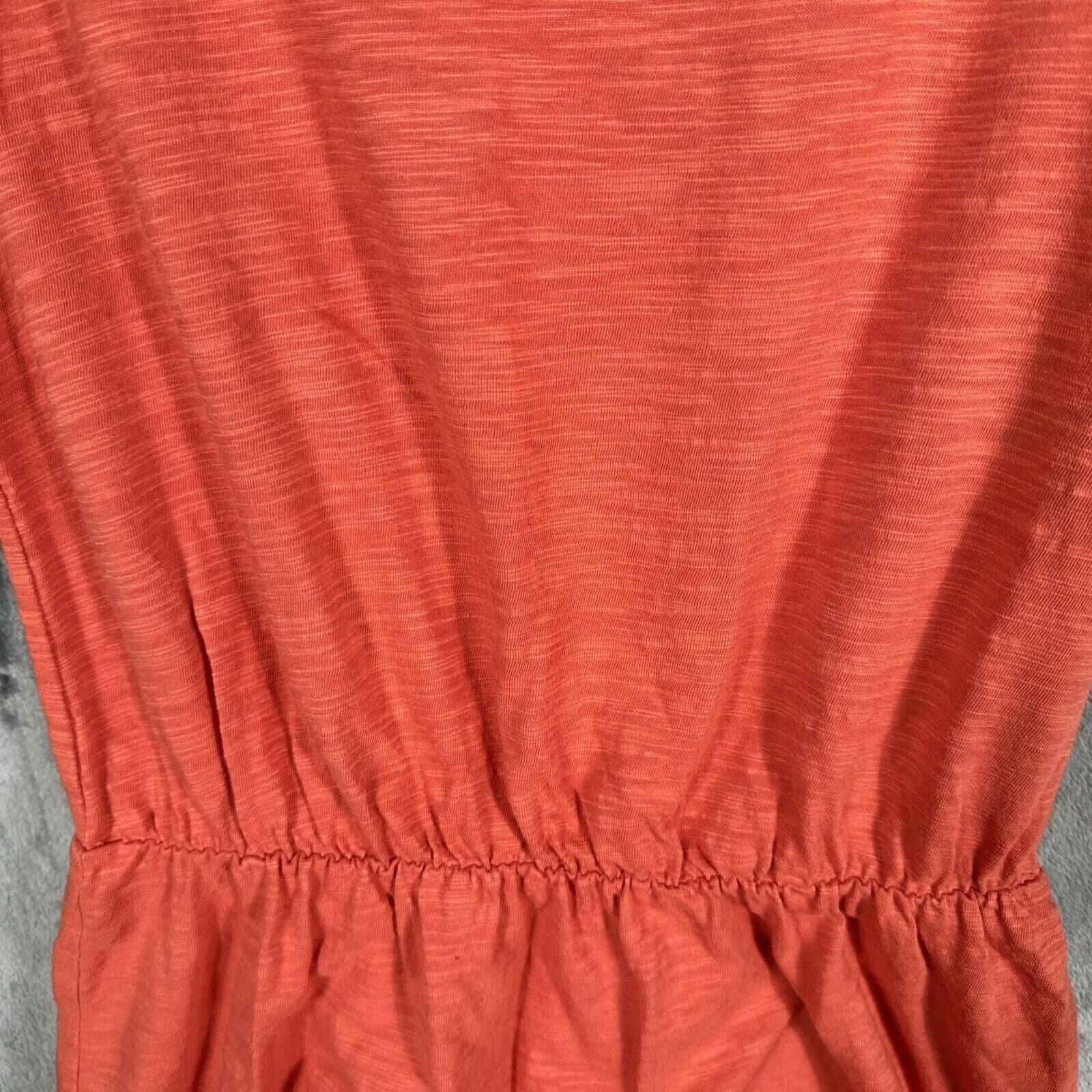 Old Navy Womens Small Coral Short Sleeve Elastic Waist Dress
