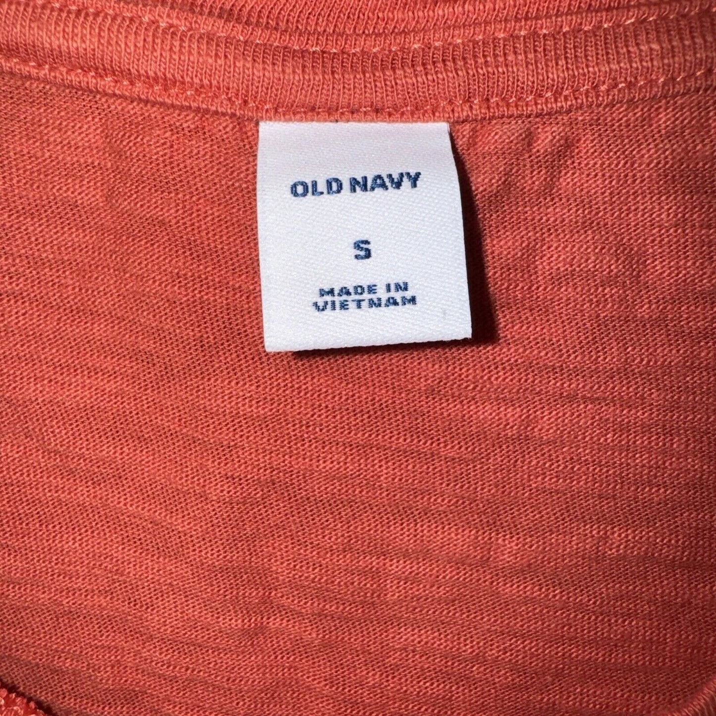 Old Navy Womens Small Coral Short Sleeve Elastic Waist Dress