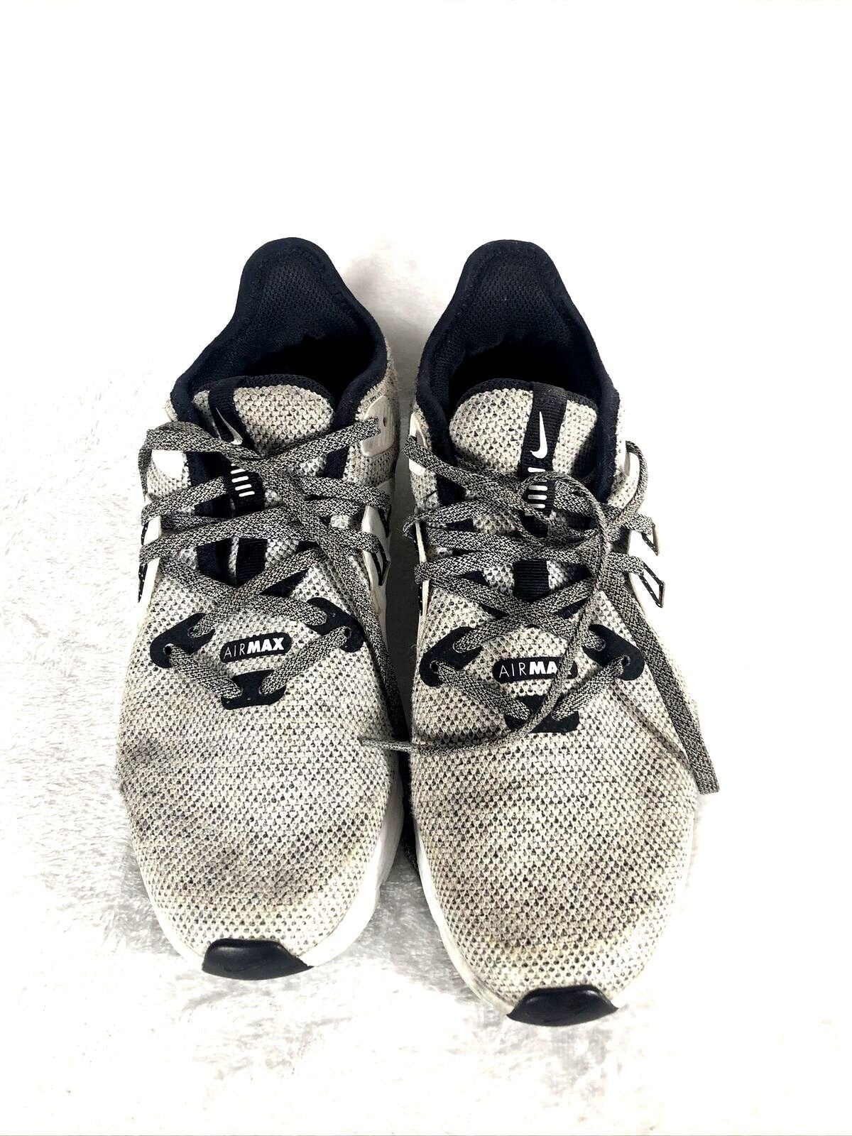 Nike Air Max Mens Sneakers Size 10 Gray Mesh & Leather Shoes