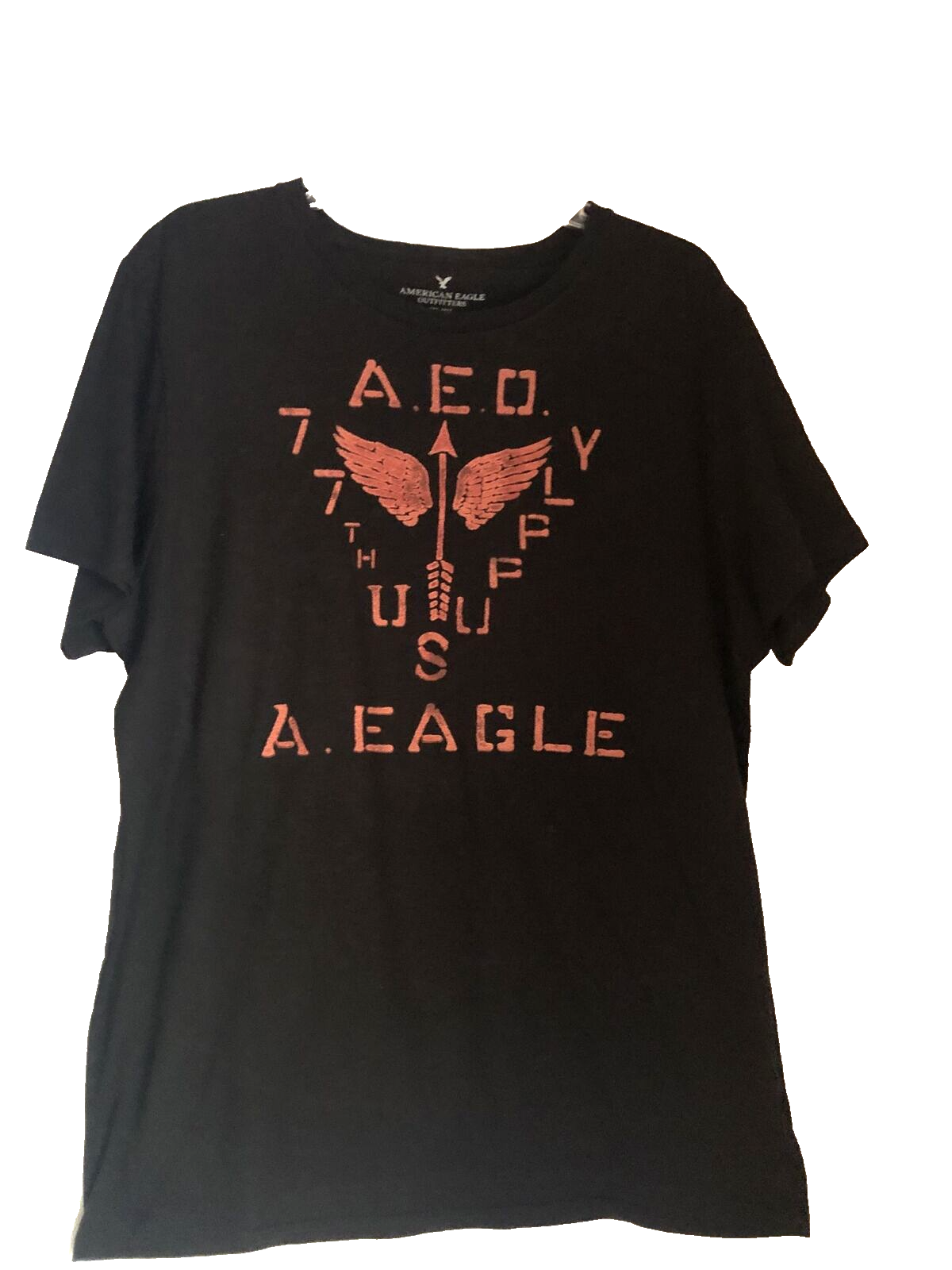 American Eagle Men’s Black Shirt Vintage Large VTG