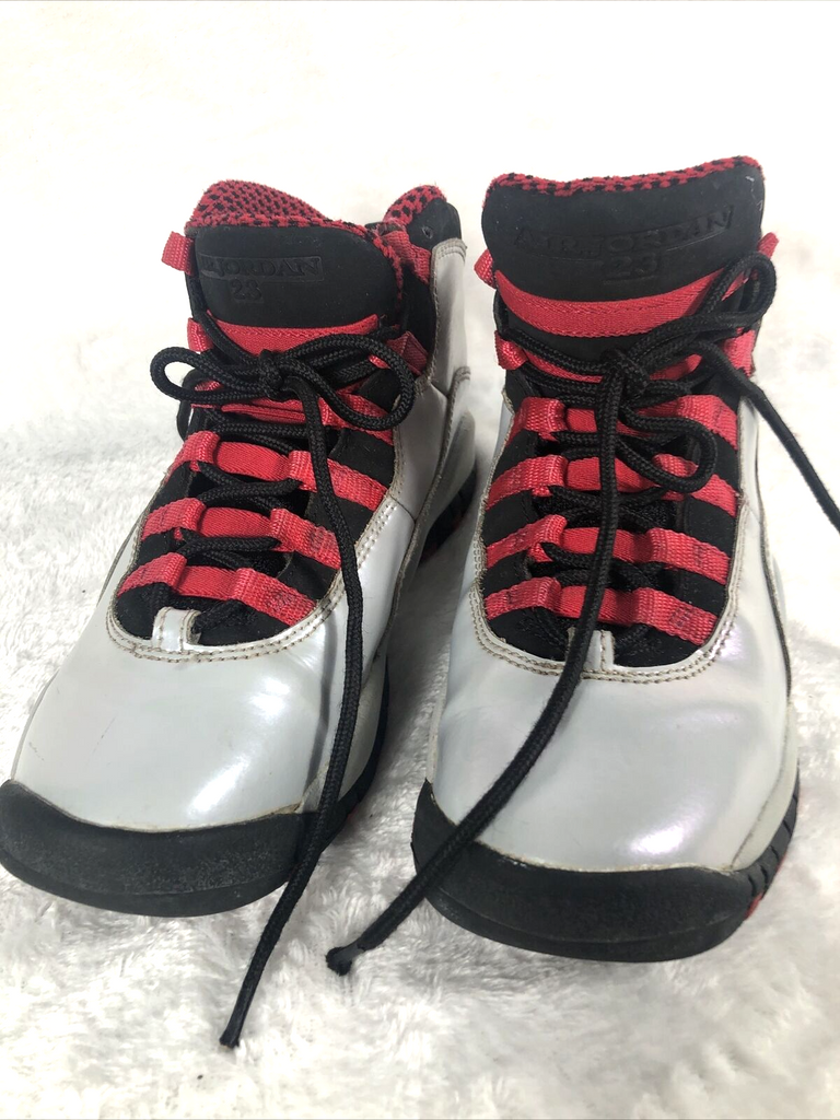 Air Jordan Boys Shoes Gray Sneakers Size 4 Youth