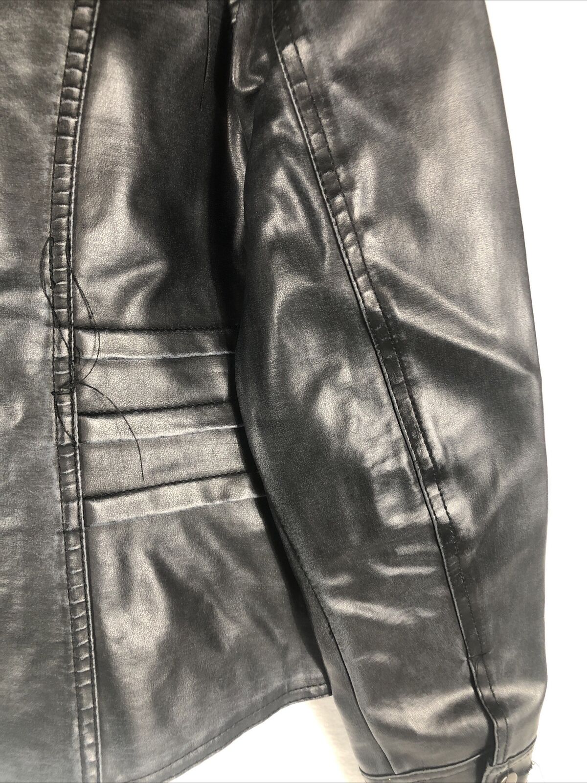 Biker Woman’s Leather Jacket Black Casual Fitted Trendy Stylish