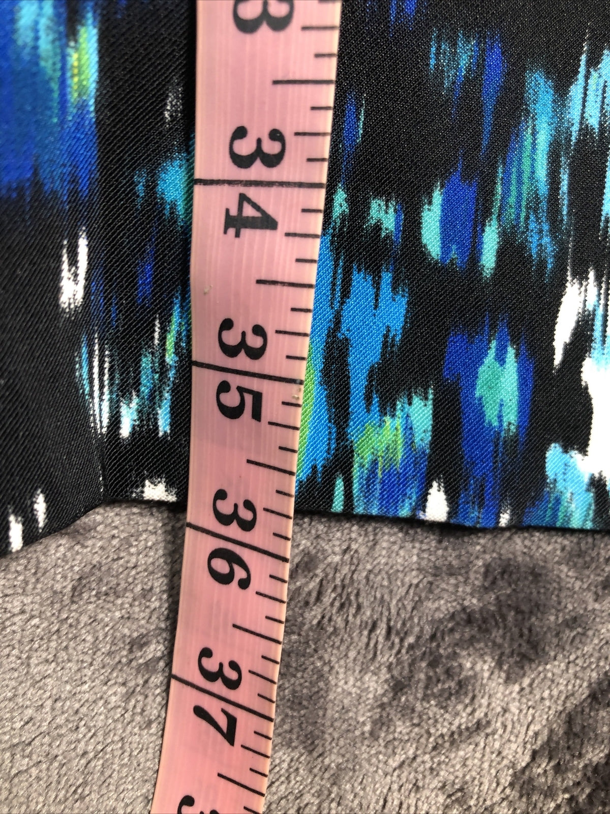 A B Studio Women’s Dress Green Blue White Pockets Size 4