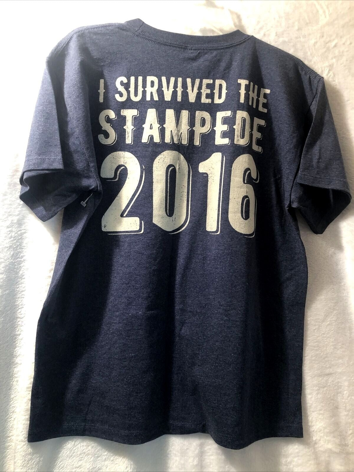 NJAS VXL "I Survived The Stampede 2016" T-Shirt Crewneck Blue/Gold