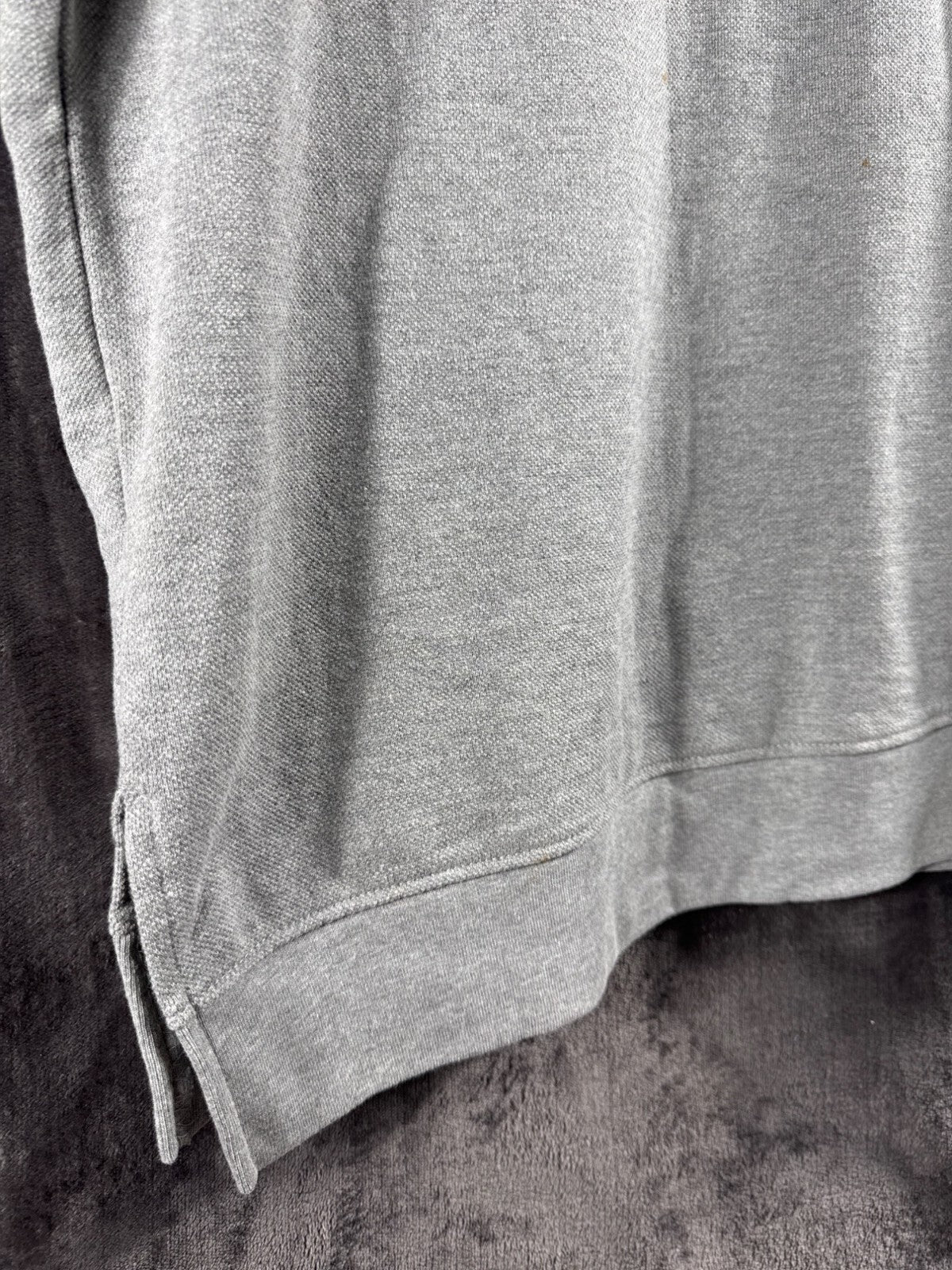 NBA Men's Gray Hoodie Sweatshirt Large - Embossed Logo