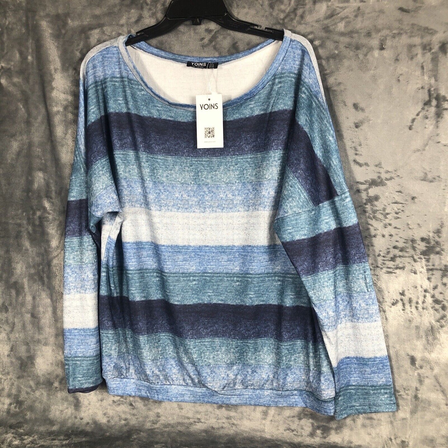 Yoins Woman's Pullover Your Inspiration Shirt Blue Blouse Size Adult XX Large