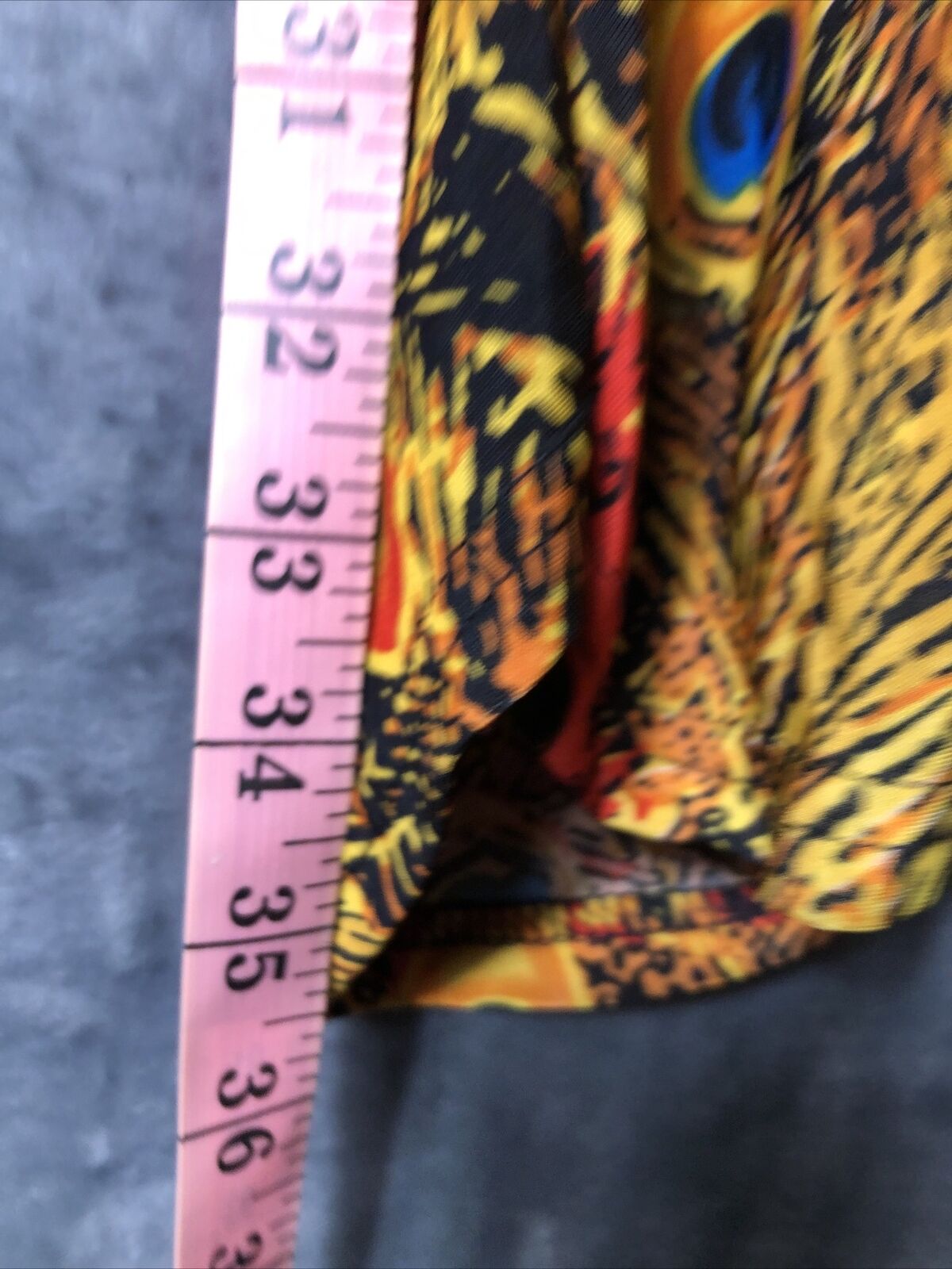 Beaded Tank Top , With Peacock Print, Women’s Size M