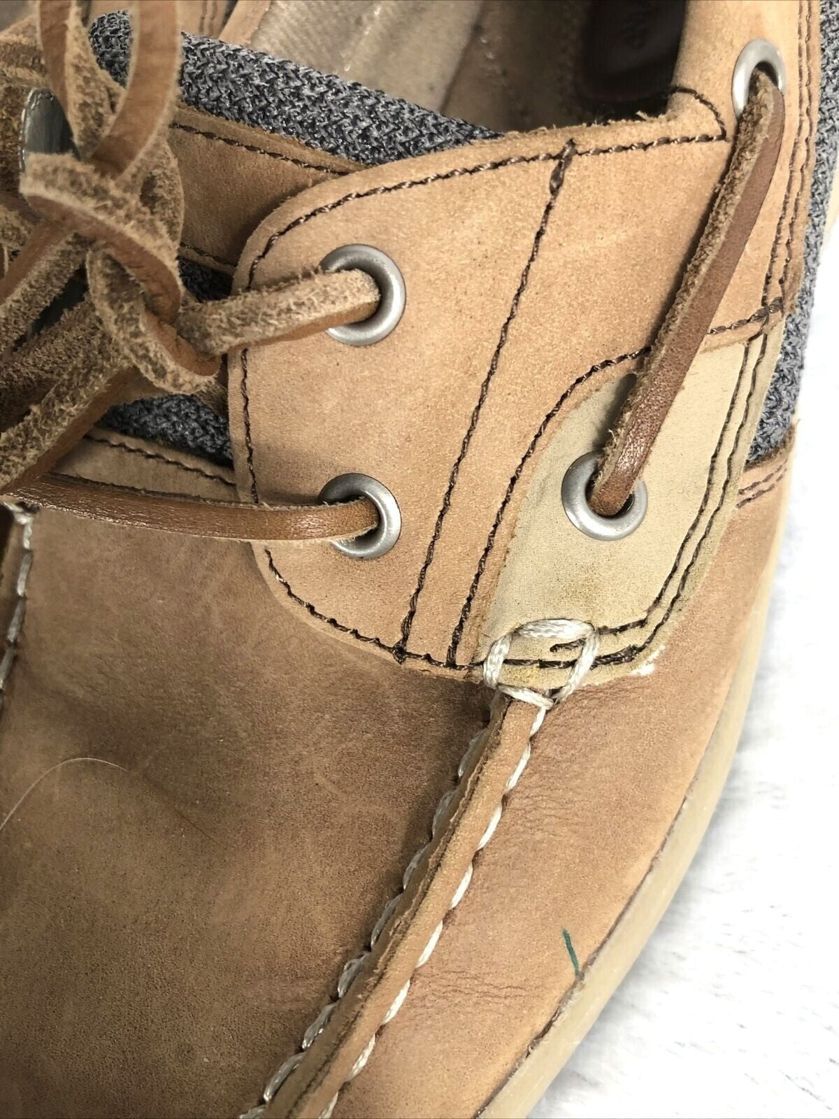 Maui Island Womens Tan Shoes Leather Casual Boat Boat Shoes Size 6 M