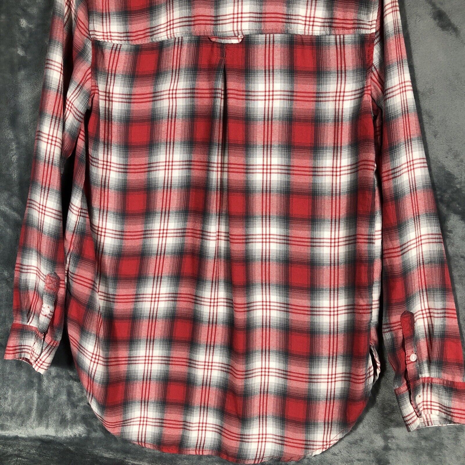 American Eagle Shirt Womens Plaid Long Sleeve Amazingly Soft Button Up Size M
