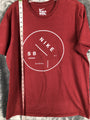 The Nike Men's T Shirt Athletic Cut Size Adult Large Dark Red