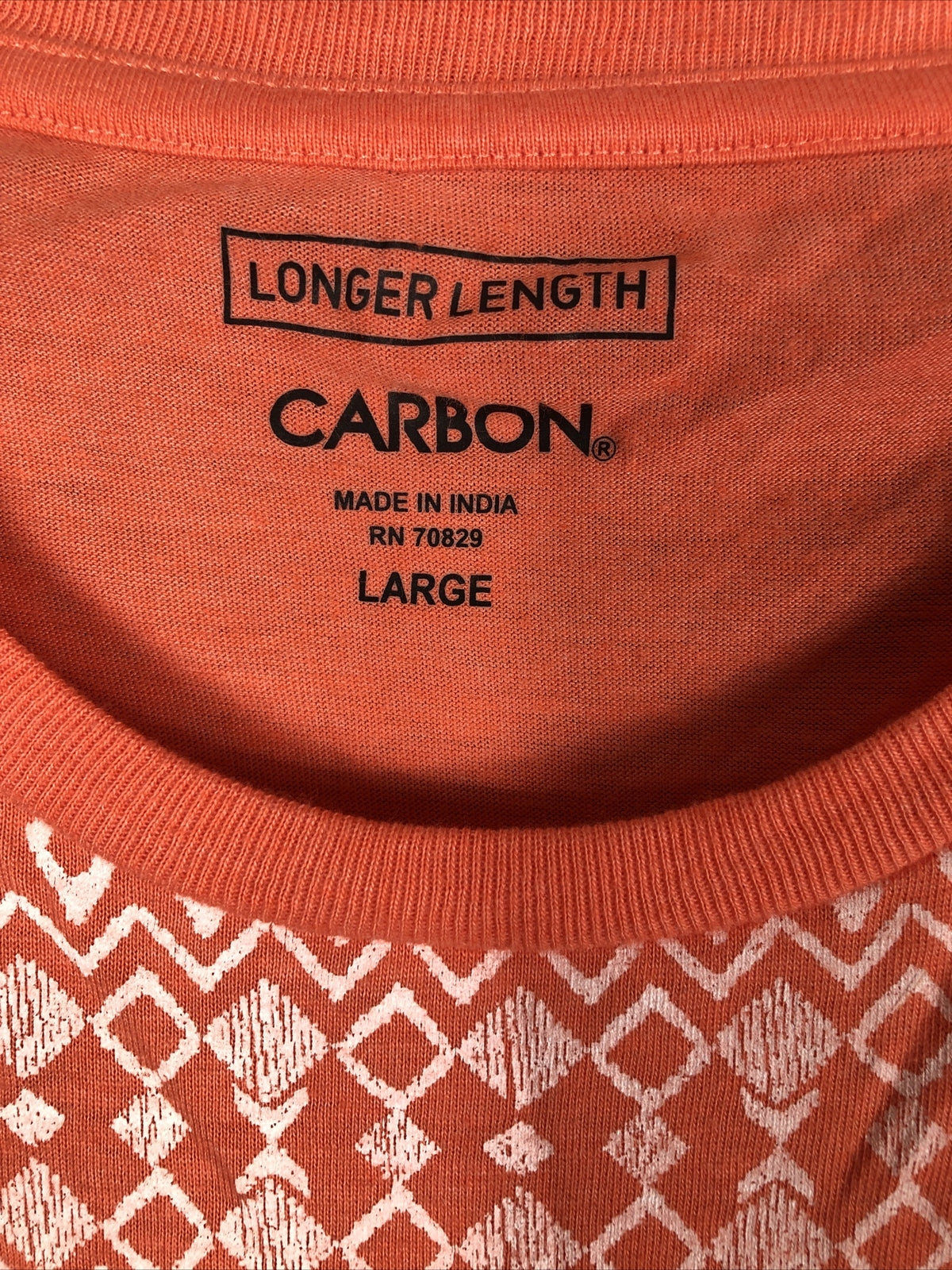 Carbon Women’s Pocket Tee Longer  Length Top Size Large Shirt