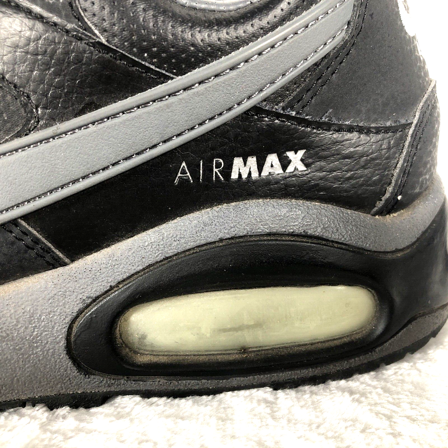 Nike Air Max Boy’s Shoes Excee Black Dark Grey Sneakers Size 6 Youth