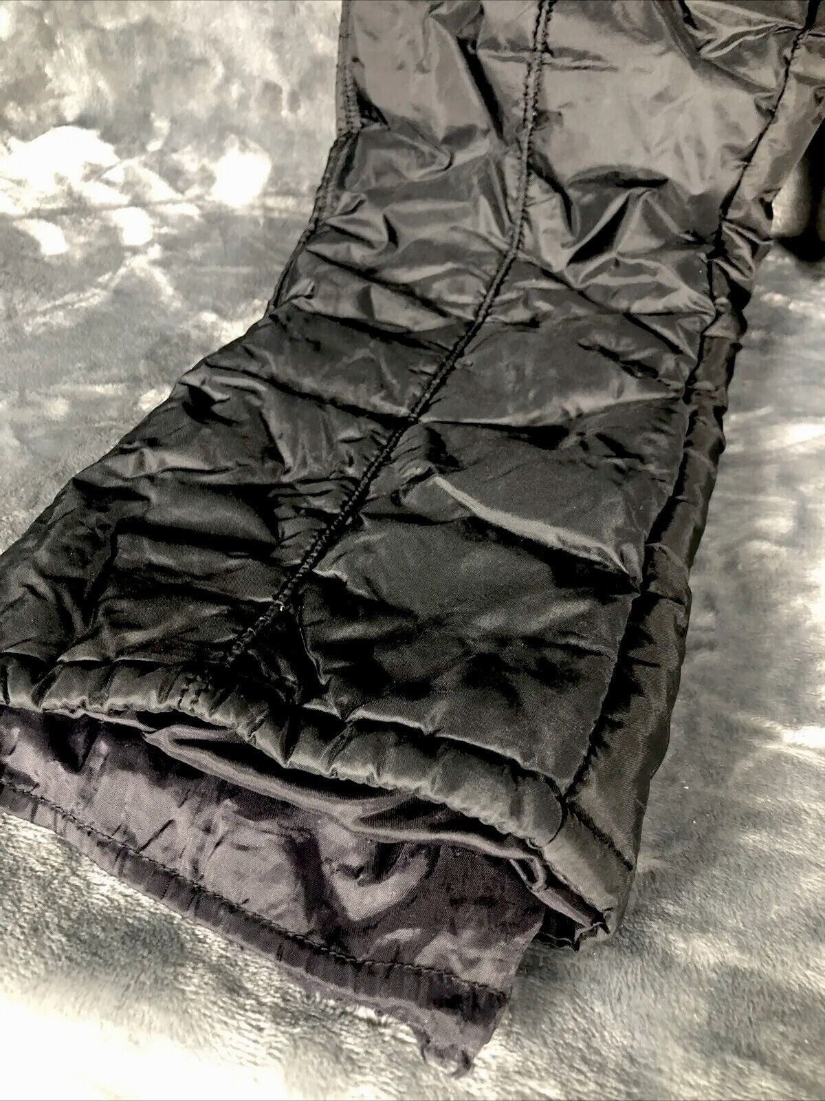 Swiss Alps Snow Bib Overalls Black Nylon & Polyester Size 12  Adjustable