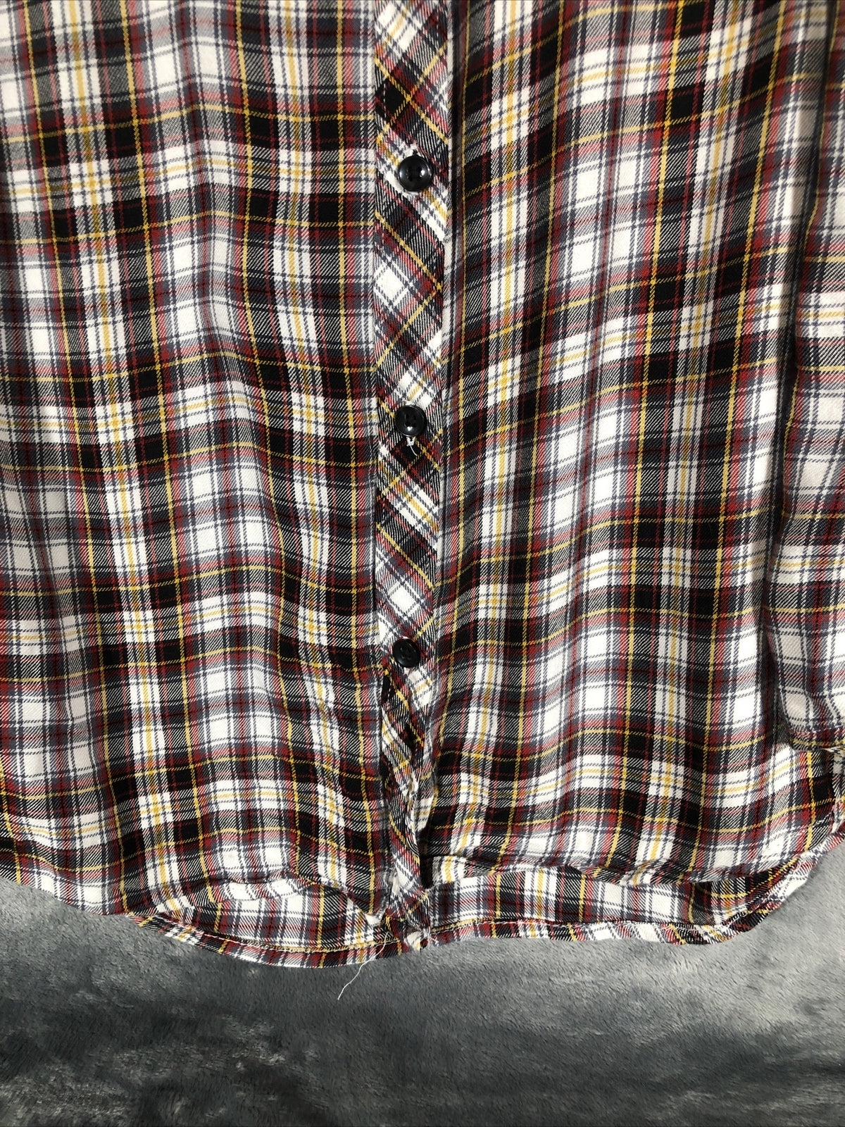 Terra Sky Woman’s Shirt  Button Down Long Sleeve Adult Size 1X