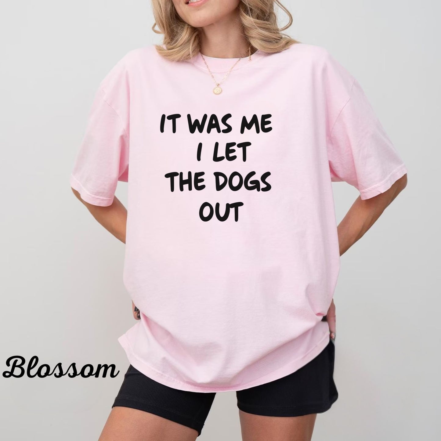 Womans T Shirt Funny Dog Lover Shirt It Was Me Humorous Tee Shirt 