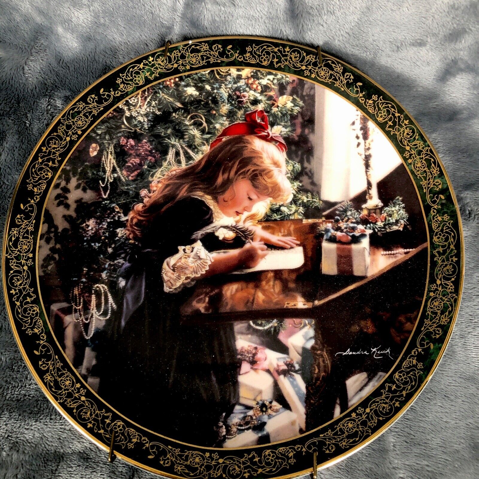 "Dear Santa" by Sandra Kuck Plate the First Issue in the Victorian Xmas # 2772C