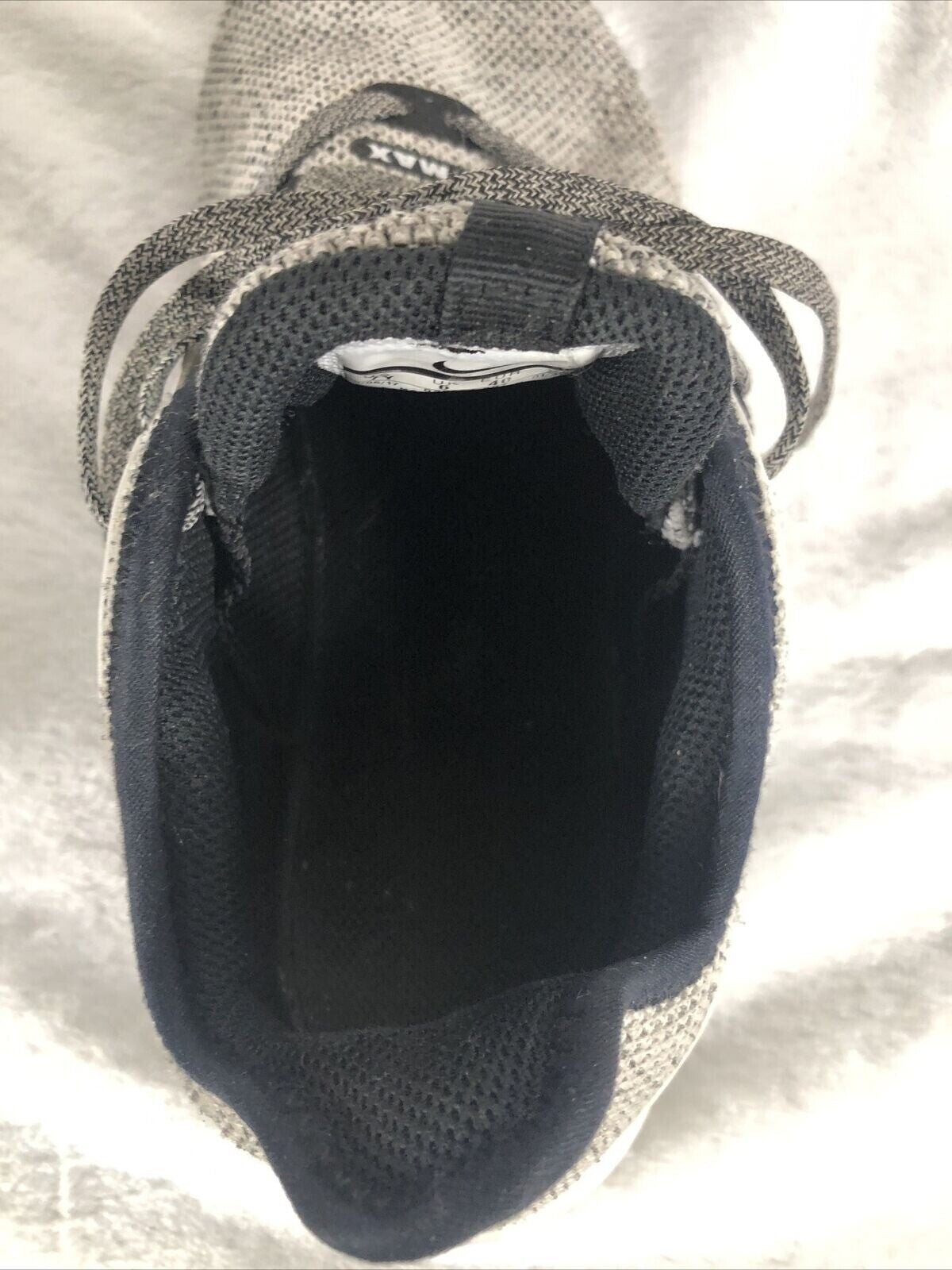 Nike Air Max Mens Sneakers Size 10 Gray Mesh & Leather Shoes
