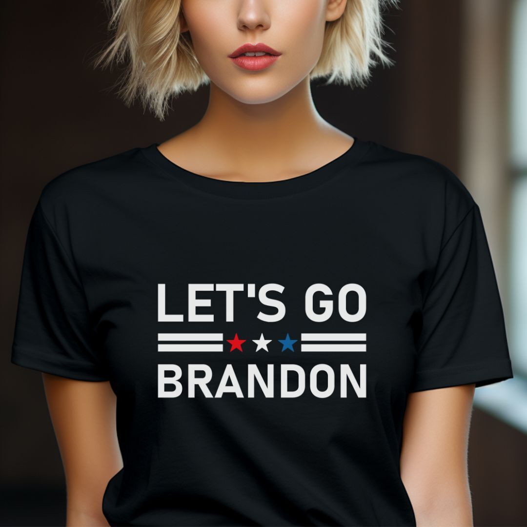 Political Humor Let's Go Brandon T Shirt Republican FJB Tee Biden Trump America