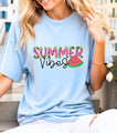 Summer Beach Vibes Women T-Shirt Holiday USA Cool Party Funny New Gift Tee S-3XL