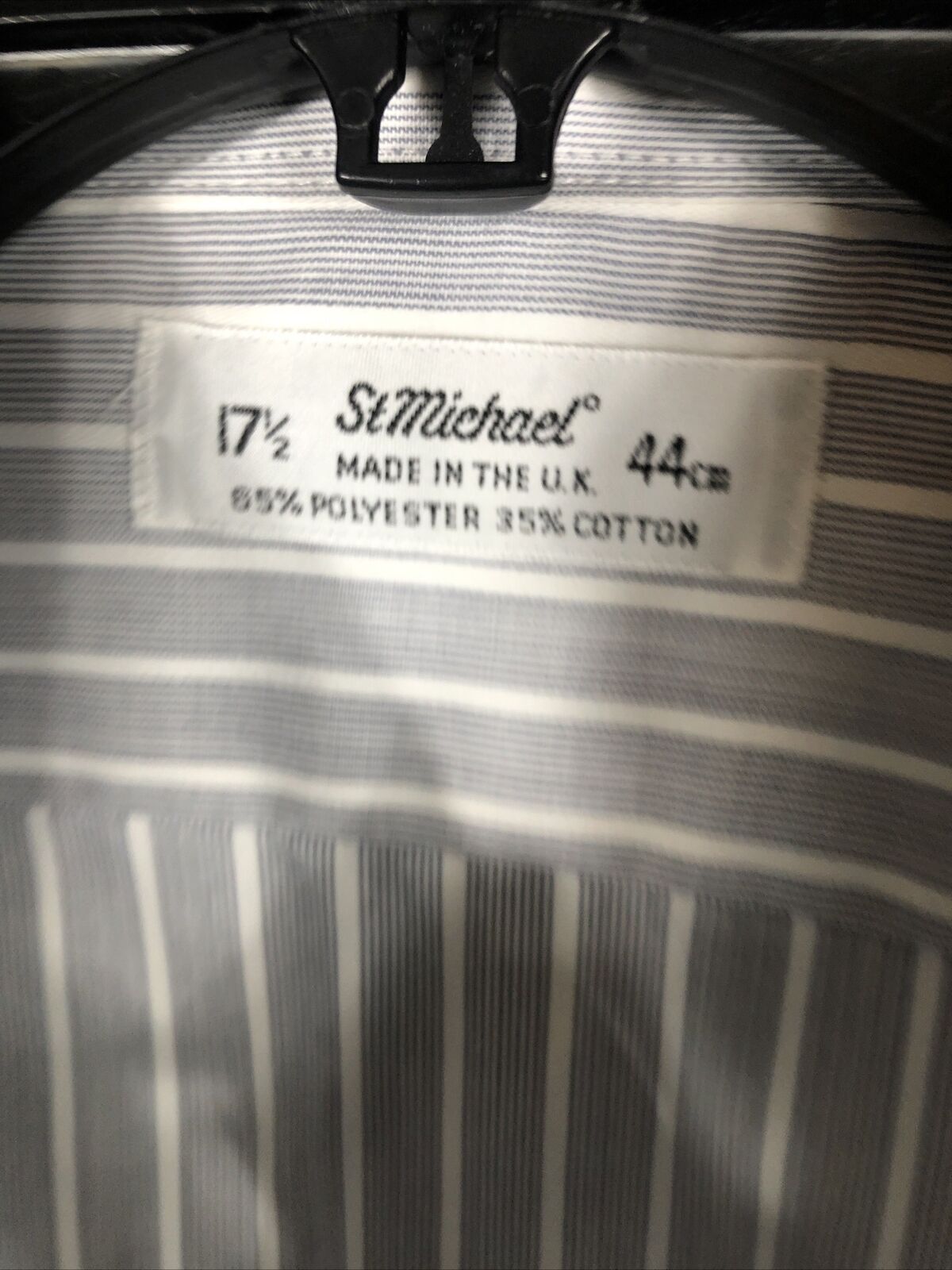 Saint Michael Men’s Shirt Button Down Long Sleeve 17 1/2 Neck 44 Stripped￼