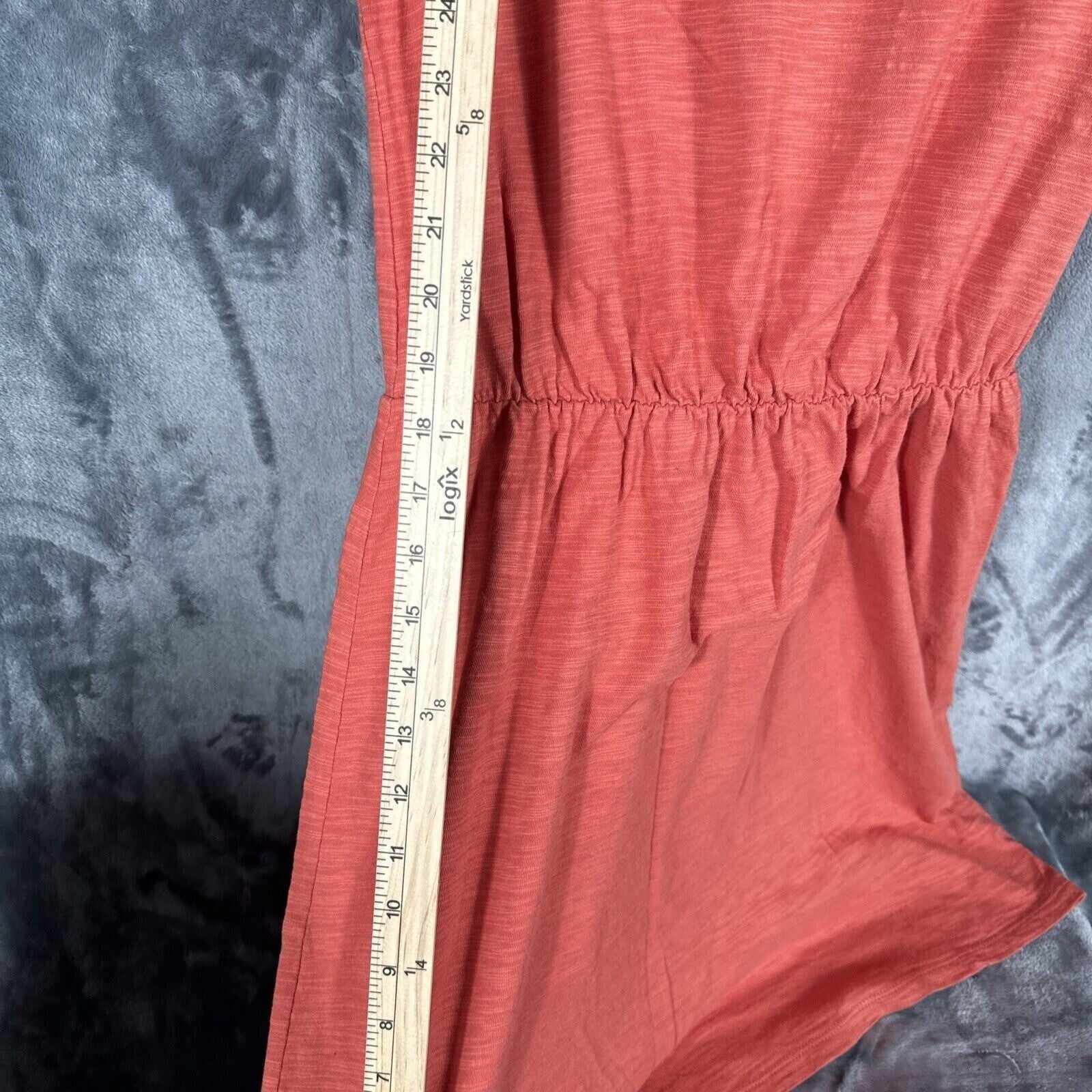 Old Navy Womens Small Coral Short Sleeve Elastic Waist Dress