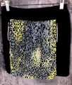 Jamie  Sadock Women’s Skort Size 4 Short Black With Animal Print 2 Zippers Front