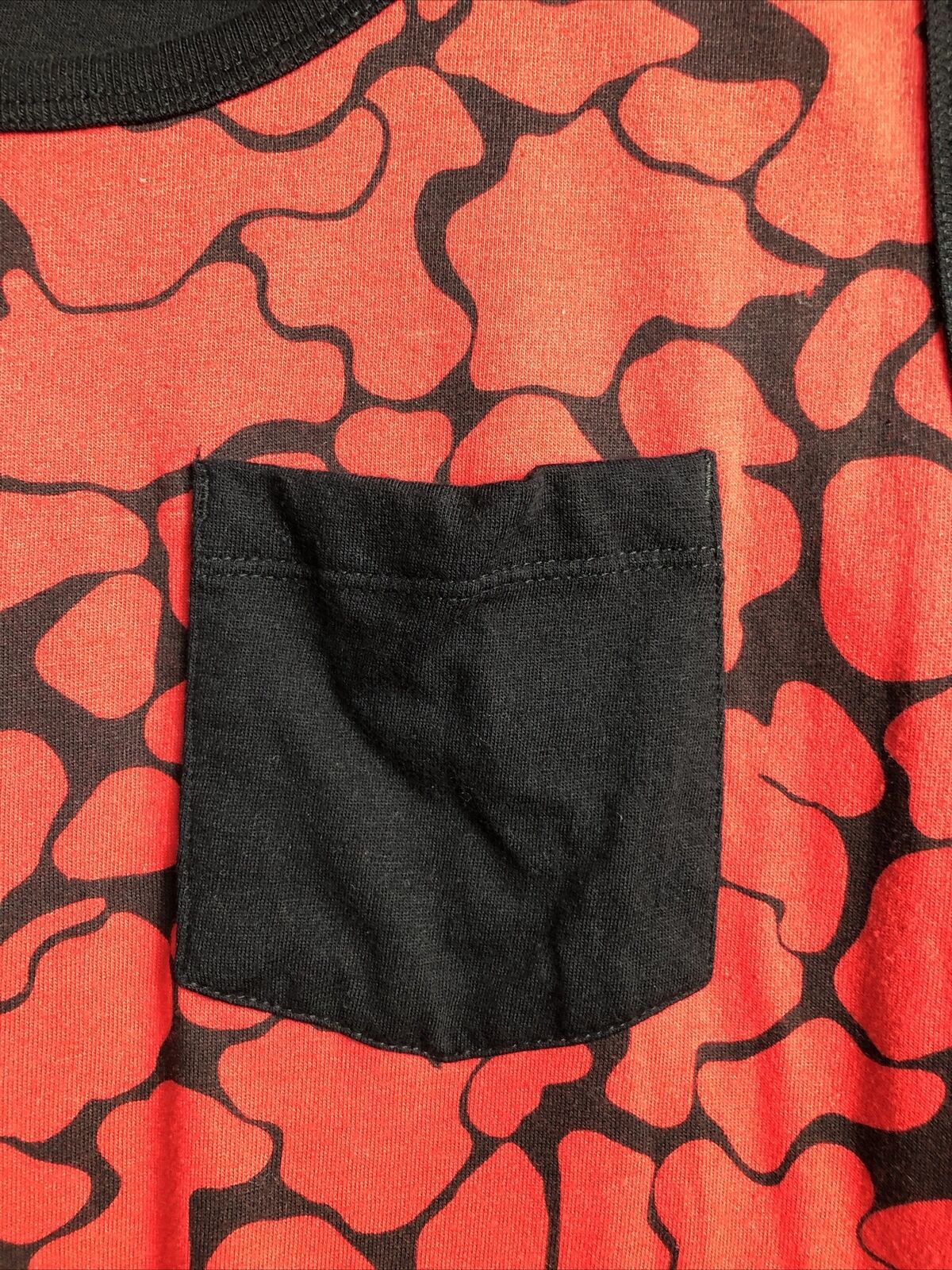 Foot Action Tank Top Red & Black Pocket Mens Size Large