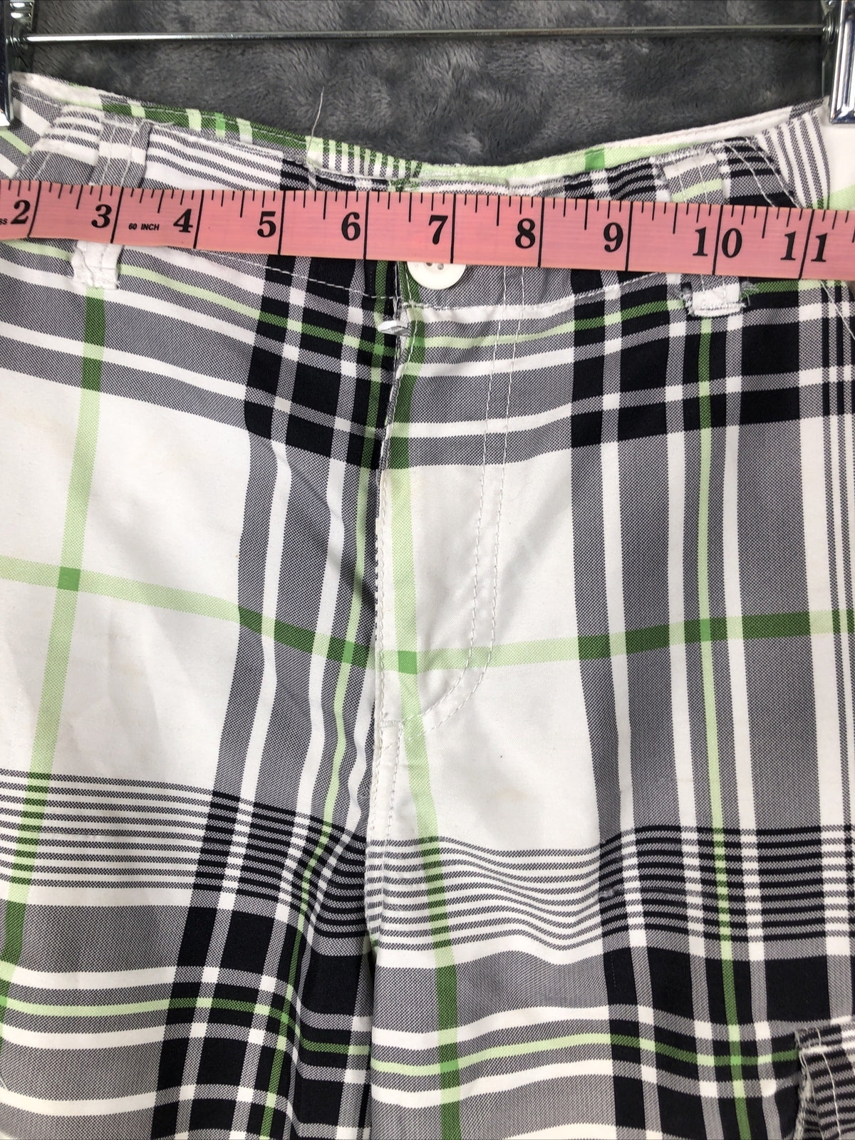 OP Cargo Shorts Boys Size 16 Plaid 