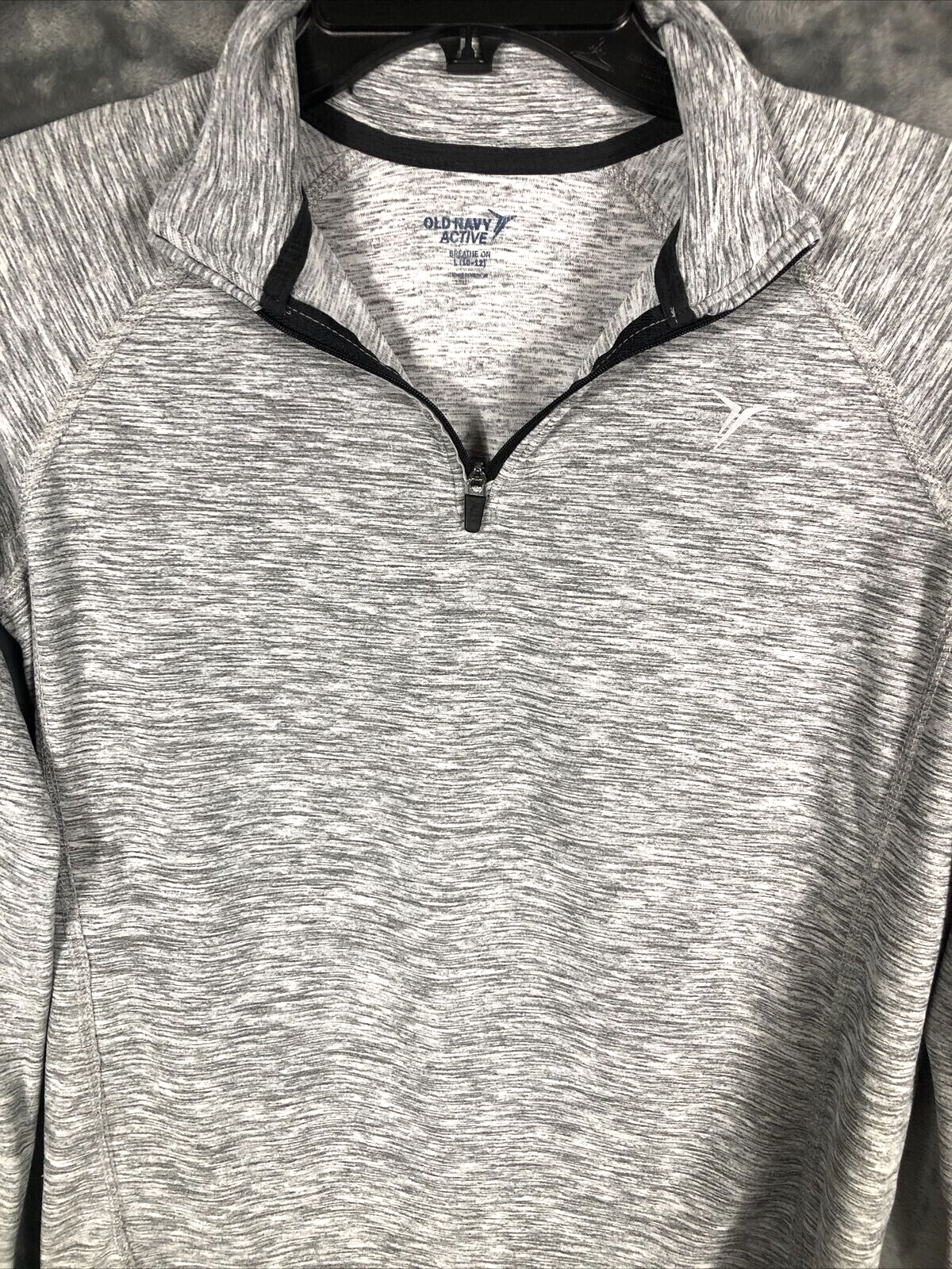 Old Navy Active Womens Gray 1/4 Zip Pullover Sweatshirt Size L