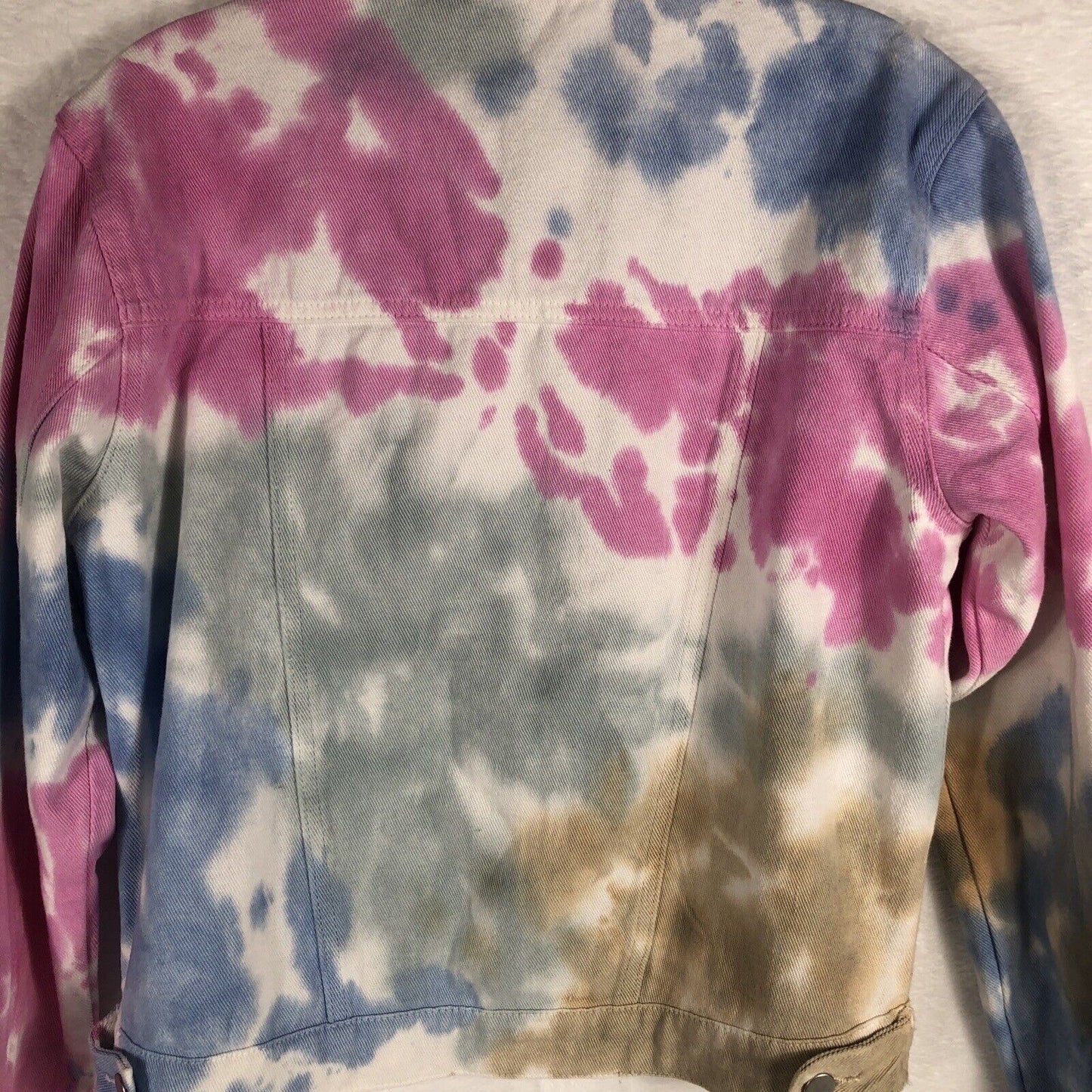 Andree Woman's Denim Tie-Dyed Jacket By Unit Size Small