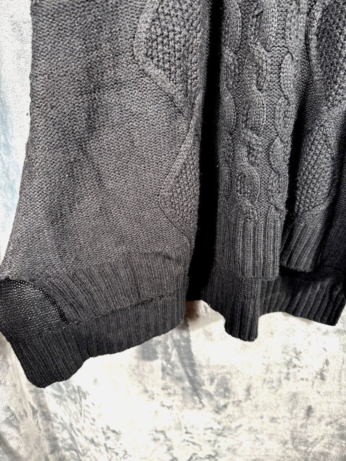 Kate & Mallory Womens Black Cold Shoulder Knit Sweater Size 1X