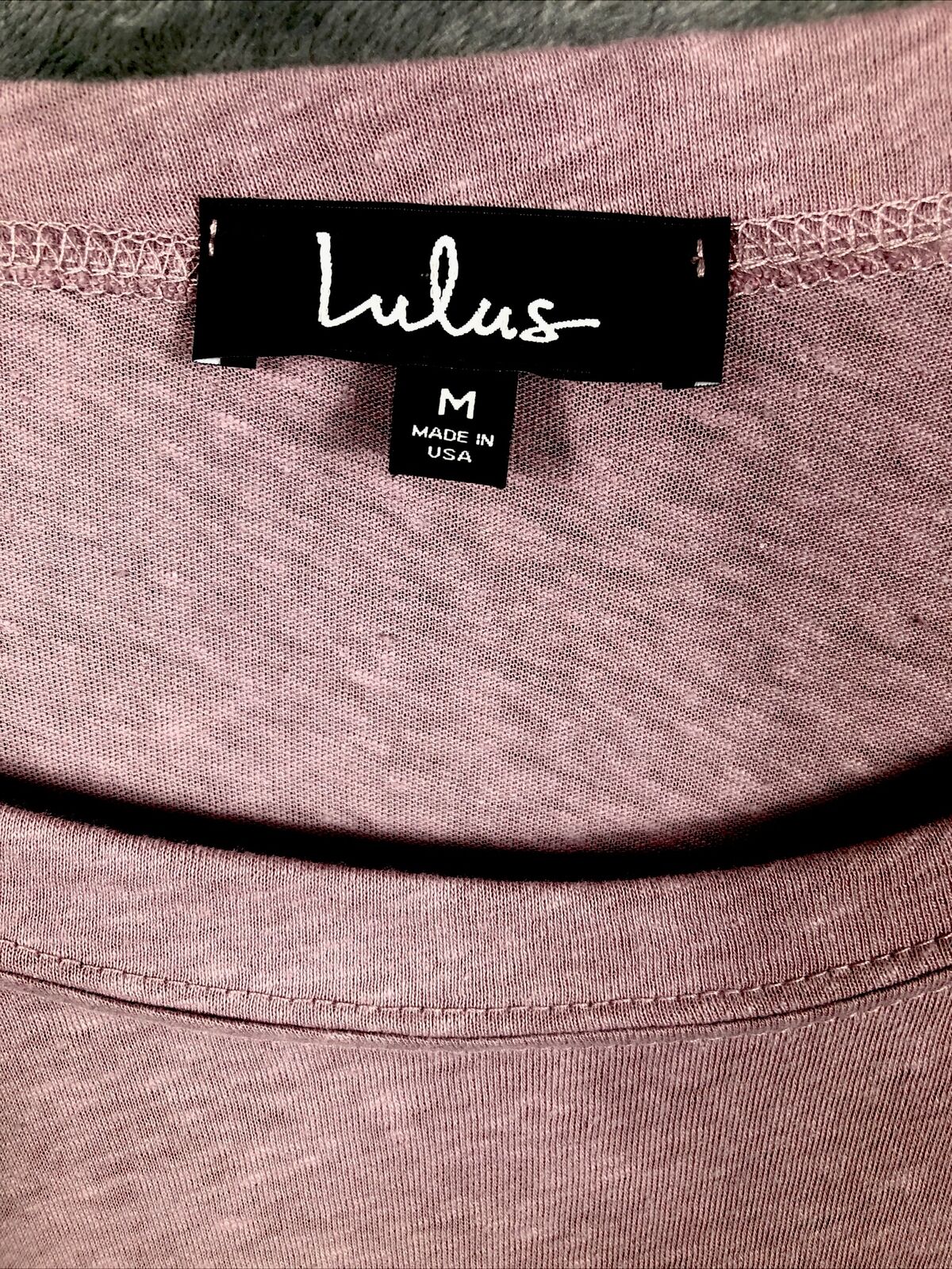 Lulus Womens Blouse Top T Shirt Size M Medium Long Sleeve Stretch Comfort Casual