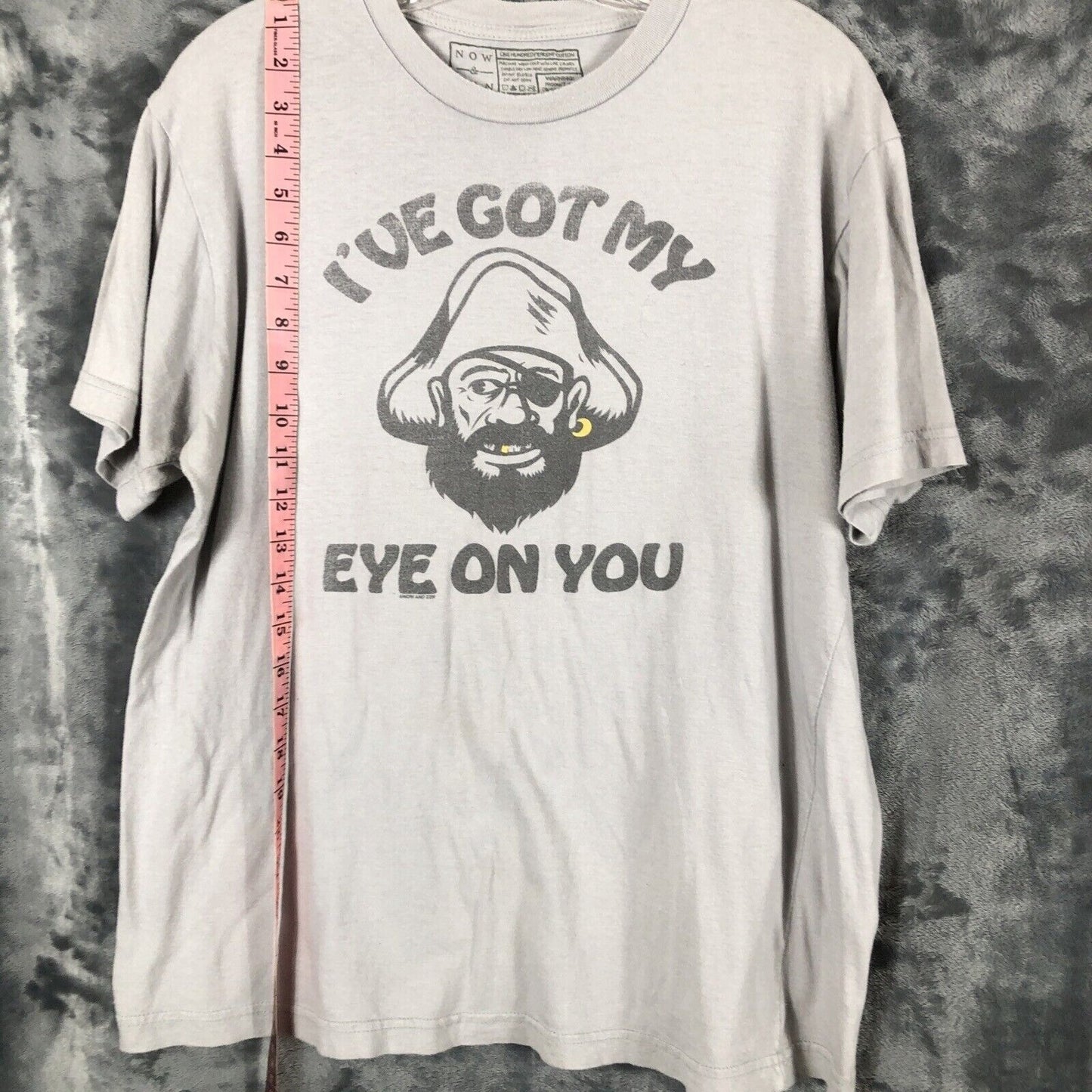 Now Zen Pirate Shirt Mens Unisex I've Got My Eye On You T Shirt Size Large
