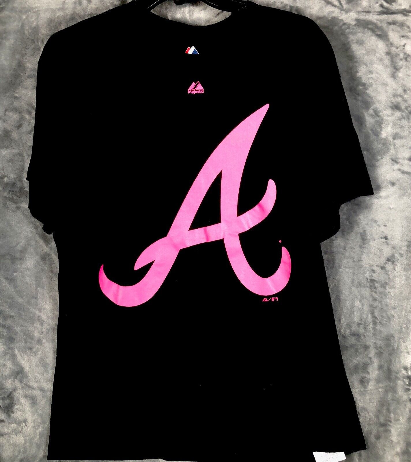 Majestic Atlanta Braves Superior Play Black T-Shirt Size Large
