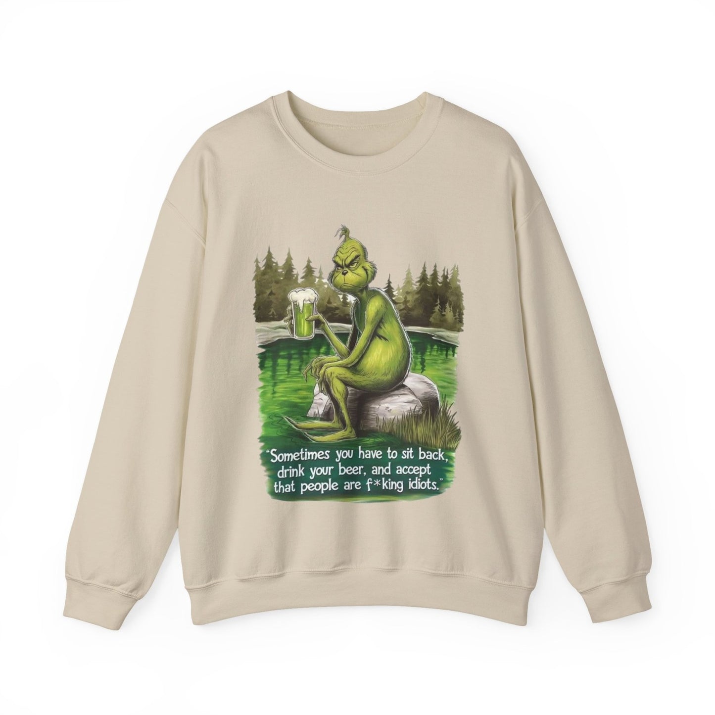 Womans Funny Sweatshirt Sassy Beer Lover's Sit Back & Sip Gift Humorous Top