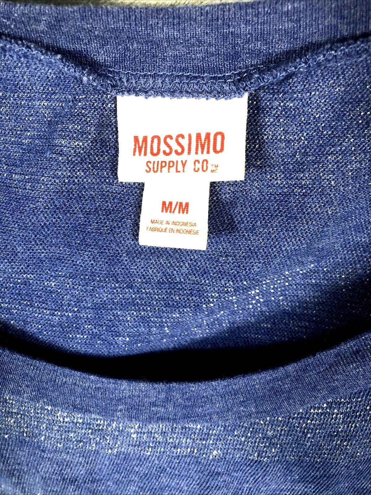 Mossimo Supply Co Long Sleeve Blue Striped Womens Shirt M/M Rayon Blend