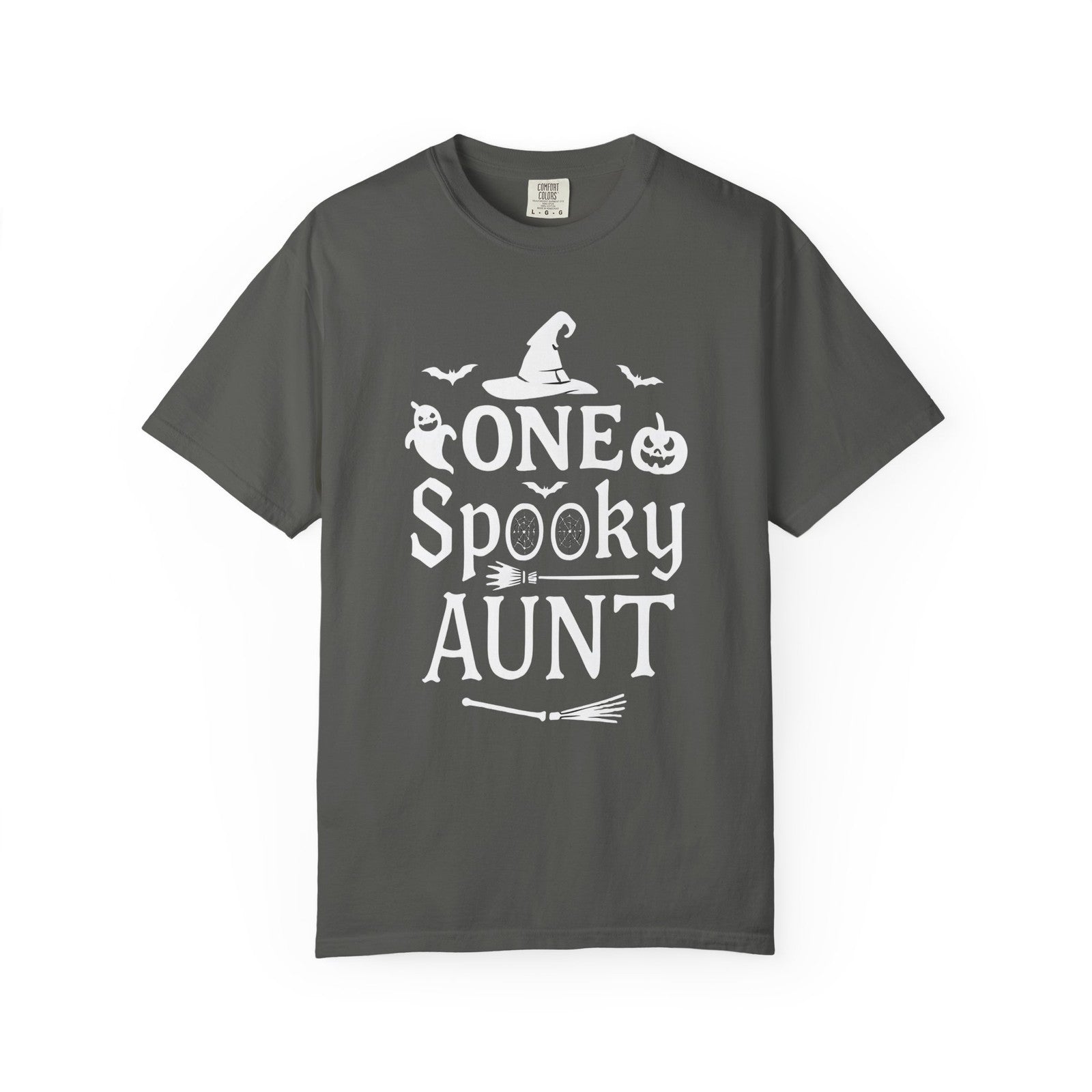 Womans T Shirts One Spooky Aunt Shirt Halloween Top Cute Fall Halloween Gift